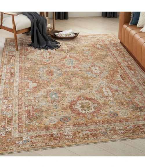 Nourison Sahar Rust SHR01 8 ft. X 10 ft. Rect. Rug