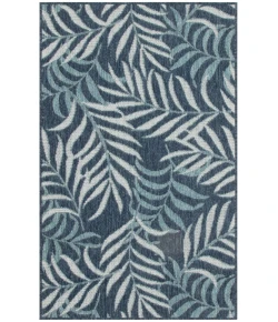 Nourison Home Garden Oasis GOA01 Navy 3 ft. X 5 ft. Area Rug