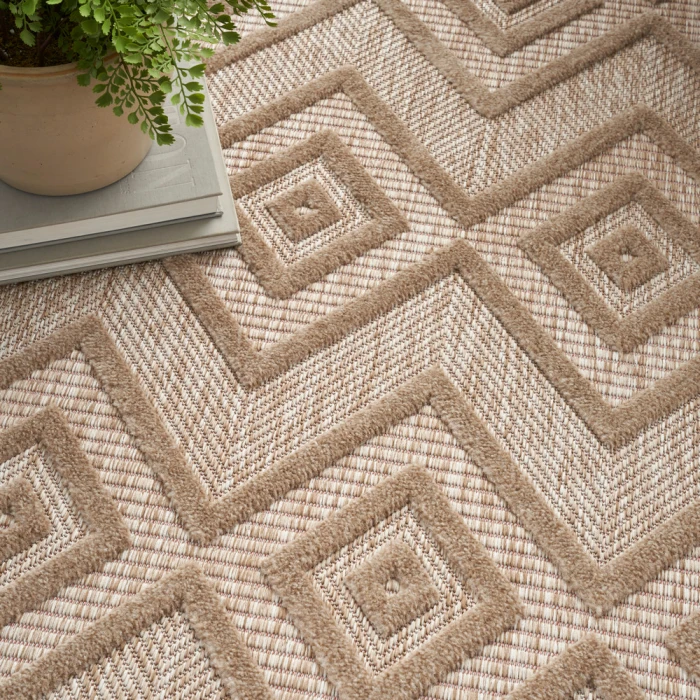 Nourison Versatile Area Rug NRV01 Natural Beige