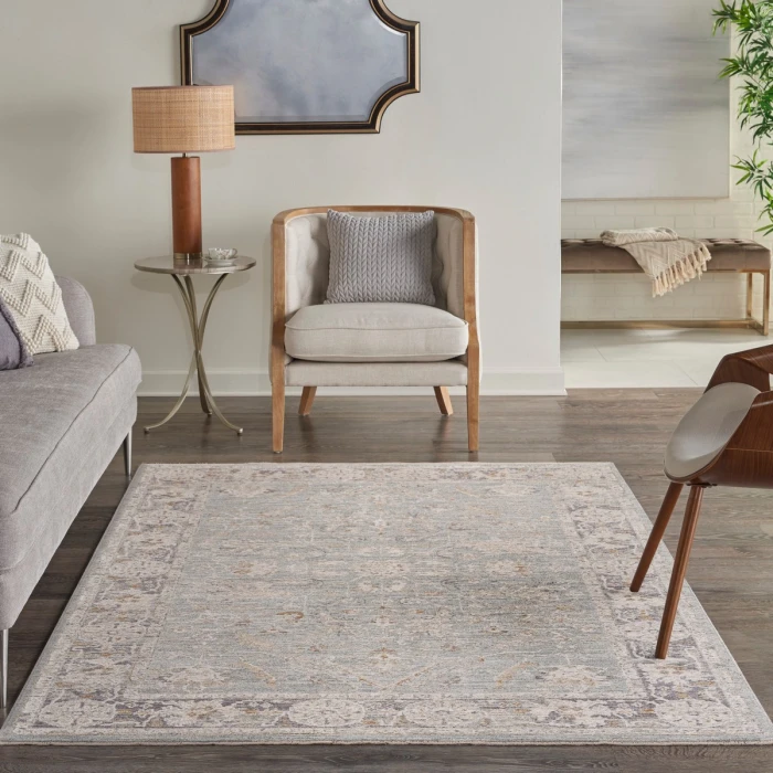 Nourison Infinite Blue Ivory IFT01 4 ft. X 6 ft. Rect. Rug