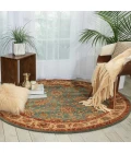 Nourison Living Treasures Round Area Rug LI05-Aqua