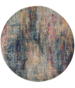 Nourison Home Celestial CES16 Multicolor 4 ft. Round Area Rug