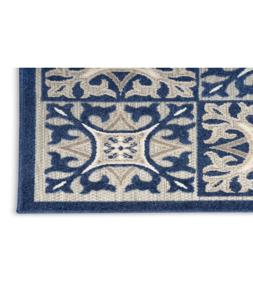 Nourison Aloha Blue ALH34 2 ft. 8 in. X 4 ft. Rectangle Rug