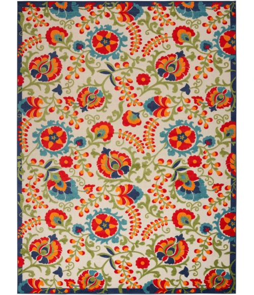 Nourison Aloha Area Rug ALH17 Multicolor 9' x 12'