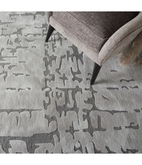 Nourison Symmetry Area Rug SMM03-Ivory/Taupe