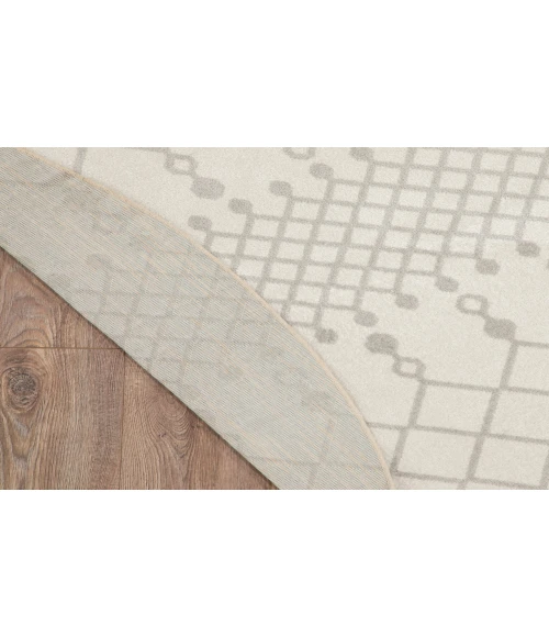 Nourison Astra Machine Washable Ivory ASW10 7 ft. 10 in. Round Rug