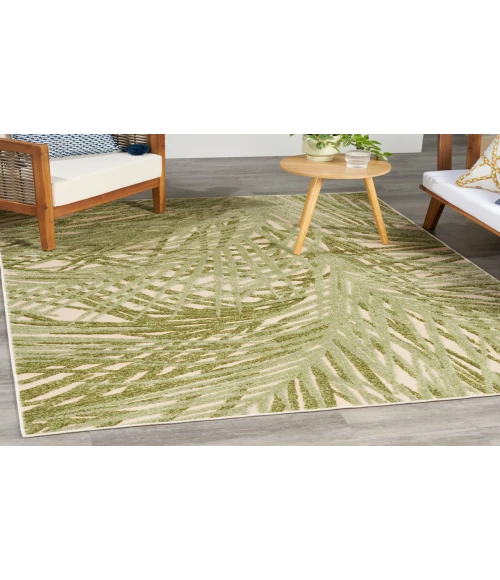 Nourison Aloha Ivory Green ALH41 5 ft. 3 in. X 7 ft. 5 in. Rectangle Rug