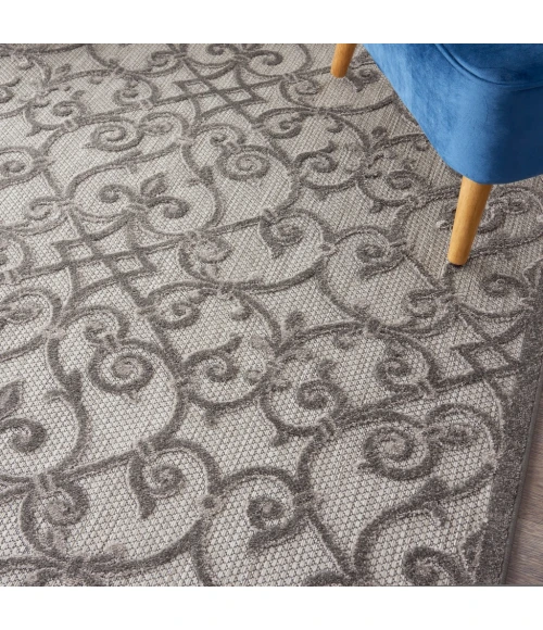 Nourison Aloha Area Rug ALH21-Grey/Charcoal