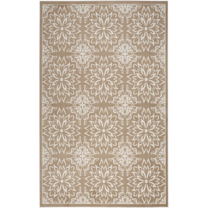 Nourison Jubilant Taupe JUB06 5 ft. 3 in. X 7 ft. 3 in. Rectangle Rug