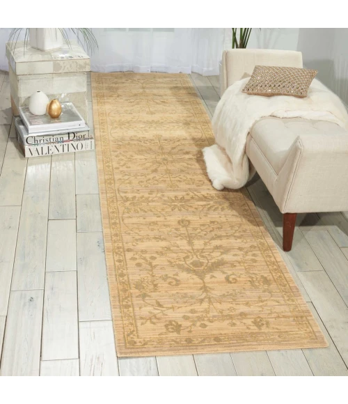 Nourison Silk Elements Runner Area Rug SKE29-Sand