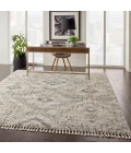 Nourison Oslo Shag Ivory/Grey OSL02 8 ft. X 11 ft. Rect. Rug