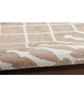 Nourison Astra Machine Washable Taupe ASW10 5 ft. 3 in. X 7 ft. Rectangle Rug