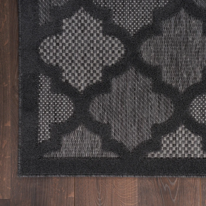 Nourison Easy Care Area Rug NES01 Charcoal/Black