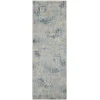 Nourison Home Somerset ST74 Silver Blue 2 ft. 3 in. X 8 ft. Area Rug