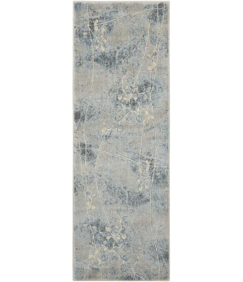 Nourison Somerset Runner Area Rug ST74-Silver/Blue