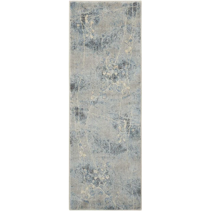 Nourison Somerset Runner Area Rug ST74-Silver/Blue