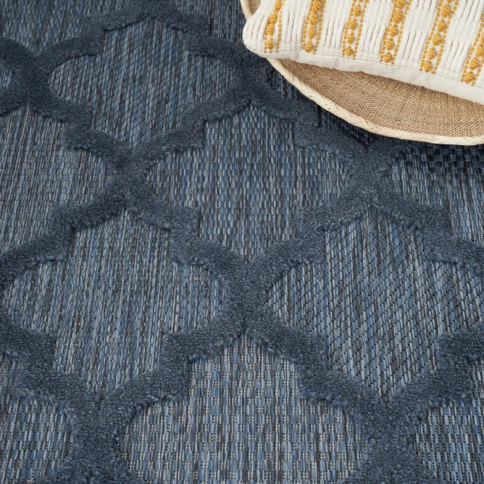 Nourison Easy Care Area Rug NES01 Navy Blue