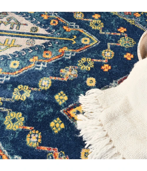 Nourison Allur Area Rug ALR02-Navy Multicolor