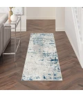 Nourison Quarry Ivory Grey Blue QUA01 6 ft. Rect. Rug