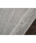 Nourison Malibu Shag Round Area Rug MSG01-Silver Grey