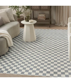 Nourison Home Serenity Home SRH10 Ivory Blue 7 ft. 10 in. X 9 ft. 10 in. Area Rug