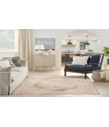 Nourison Astra Machine Washable Beige ASW13 4 ft. X 6 ft. Rectangle Rug