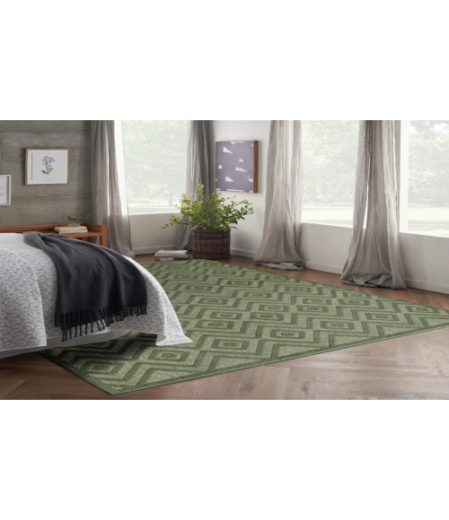 Nourison Versatile Green NRV01 9 ft. X 12 ft. Rectangle Rug