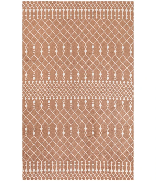 Nourison Astra Machine Washable Copper ASW10 5 ft. 3 in. X 7 ft. Rectangle Rug