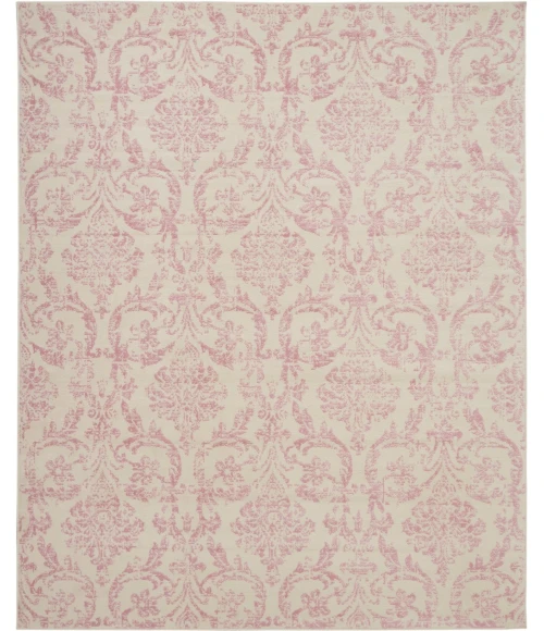 Nourison Jubilant Area Rug JUB09-Ivory/Pink