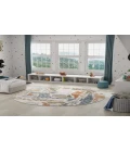 Nourison Astra Machine Washable Ivory ASW01 7 ft. 10 in. Round Rug