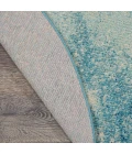 Nourison Passion Round Area Rug PSN10-Navy/Light Blue