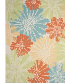 Nourison Home & Garden RS022 Ivory 5 ft. 3 in. X 7 ft. 5 in. Area Rug