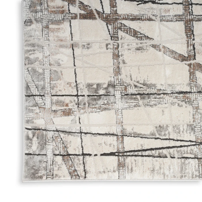 Nourison Desire Area Rug DSR03 Grey Silver