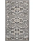 Nourison Elation Ivory Grey ETN09 2 ft. 2 in. X 12 ft. Rectangle Rug