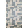 Nourison Home Astra Machine Washable ASW09 Blue Ivory 2 ft. 2 in. X 10 ft. Area Rug