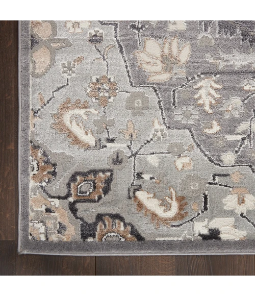 Nourison Elation Area Rug ETN09 Grey 9' x 12'