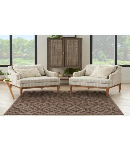 Nourison Versatile Brown NRV01 5 ft. X 7 ft. Rectangle Rug