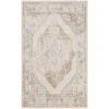 Nourison Home Astra Machine Washable ASW13 Ivory Blue 4 ft. X 6 ft. Area Rug