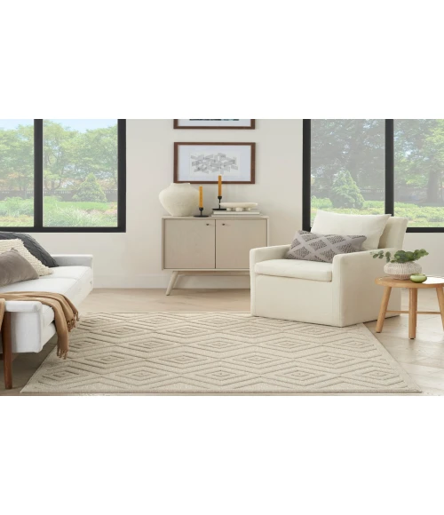 Nourison Versatile Cream NRV01 6 ft. X 9 ft. Rectangle Rug