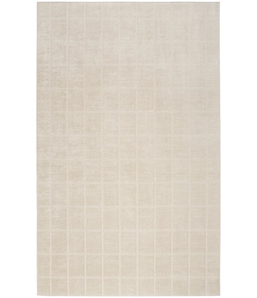 Nourison Serenity Home Ivory Cream SRH05 5 ft. 3 in. X 7 ft. 3 in. Rectangle Rug