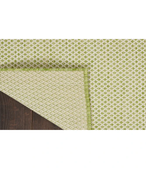 Nourison Courtyard Ivory Green COU01 5 ft. Square Rug