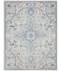Nourison Elation Area Rug ETN10 Ivory Blue 7'10" x 9'10"