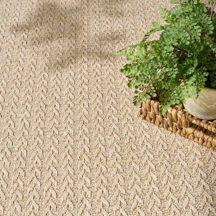 Nourison Tulum Cream TLM02 4 ft. X 6 ft. Rect. Rug