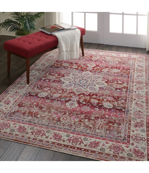 Nourison Vintage Kashan Area Rug VKA01-Red