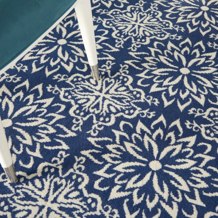 Nourison Jubilant Area Rug JUB06-Navy/Ivory