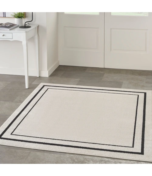 Nourison Nourison Essentials Area Rug NRE02 Ivory/Black