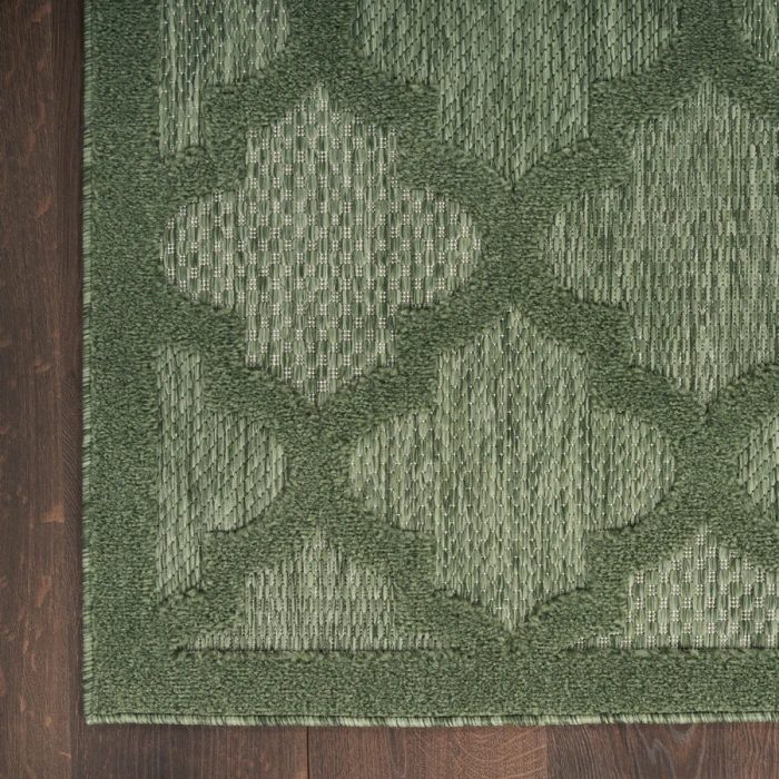 Nourison Home Easy Care Green NES01 2 ft. 2 in. X 7 ft. 6 Rectangle Rug