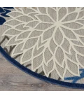 Nourison Aloha Round Area Rug ALH05-Blue/Multicolor