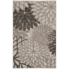 Nourison Home Aloha ALH05 Silver Grey 3 ft. X 5 ft. Area Rug