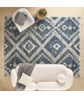 Nourison Oslo Shag Denim Blue OSL02 8 ft. X 11 ft. Rect. Rug